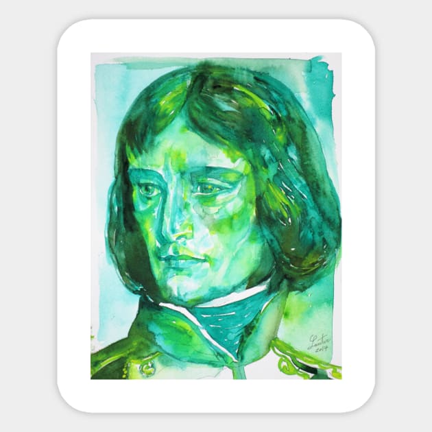 NAPOLEON - watercolor portrait.2 Sticker by lautir